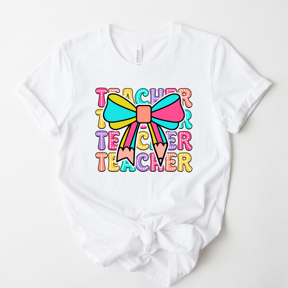 Teacher Bow Graphic Tee