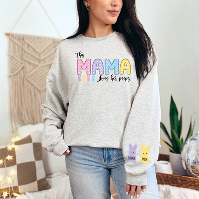 Custom Loves Her Peeps Sweatshirt