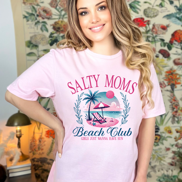 Salty Moms Beach Club Graphic Tee