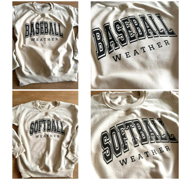 Baseball/Softball Reversible sweatshirt