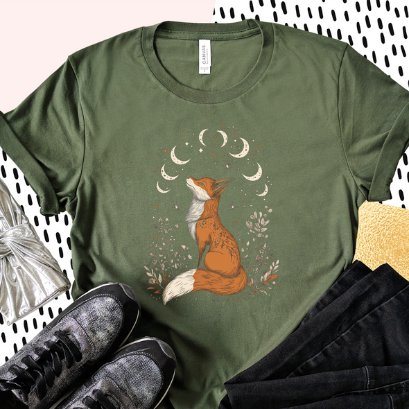 Boho Fox Graphic Tee and Sweatshirt