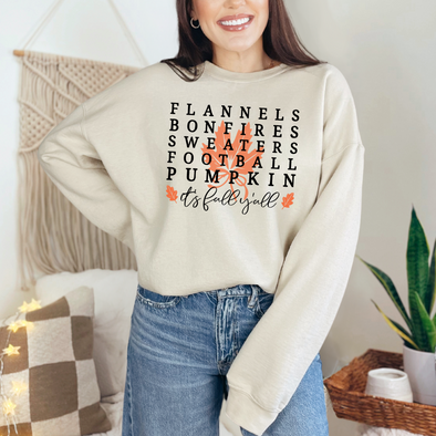 It's Fall Ya'll Leaves Sweatshirt