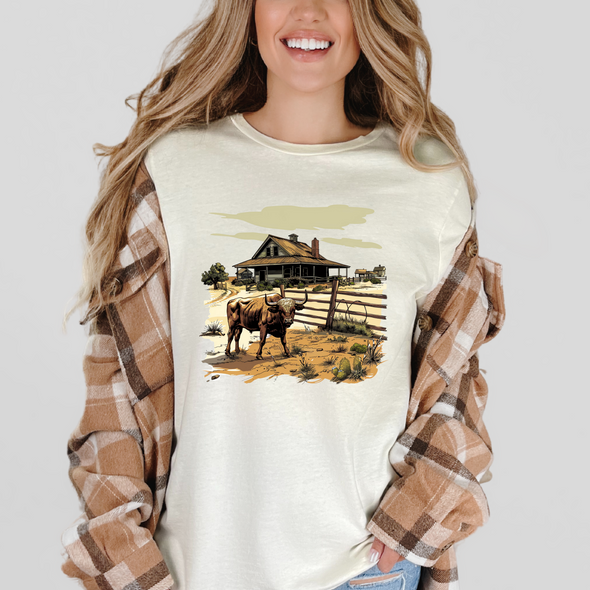 Watercolor Ranch Graphic Tee