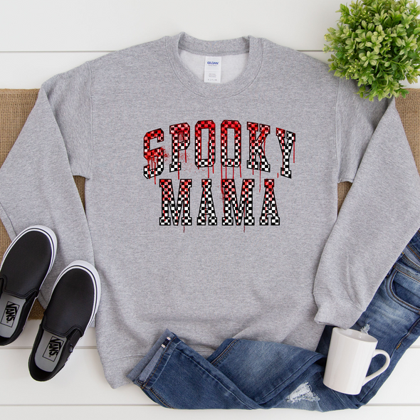Spooky Mama Blood Graphic Tee and Sweatshirt