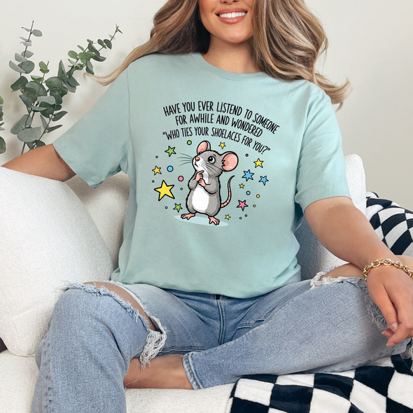 Who Ties Your Shoelaces Graphic Tee