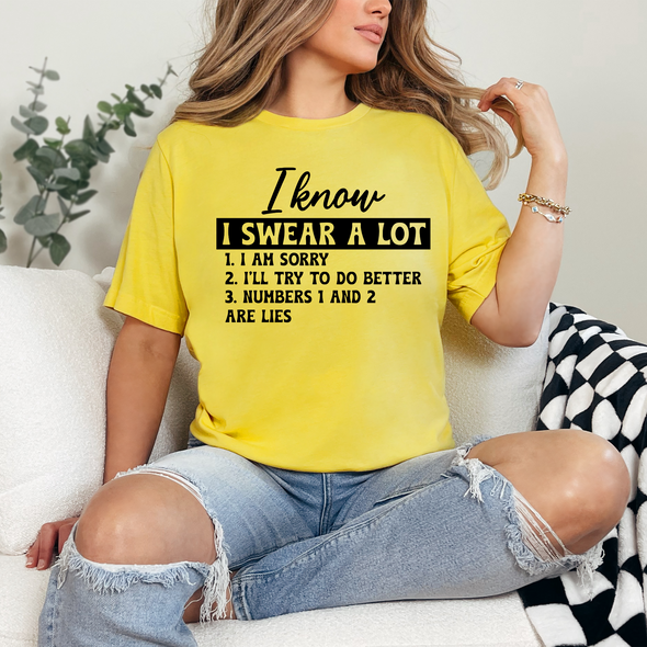 I Swear A Lot Graphic Tee or Sweatshirt