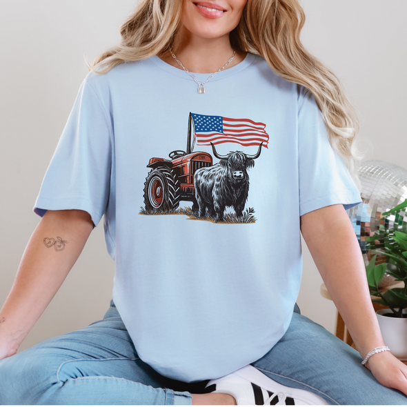 Western Highland Cow Graphic Tee