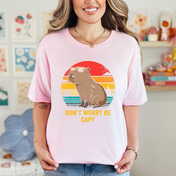 Don't Worry Be Capy Graphic Tee