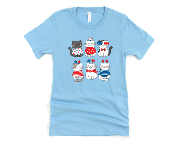 Patriotic Cats Graphic Tee