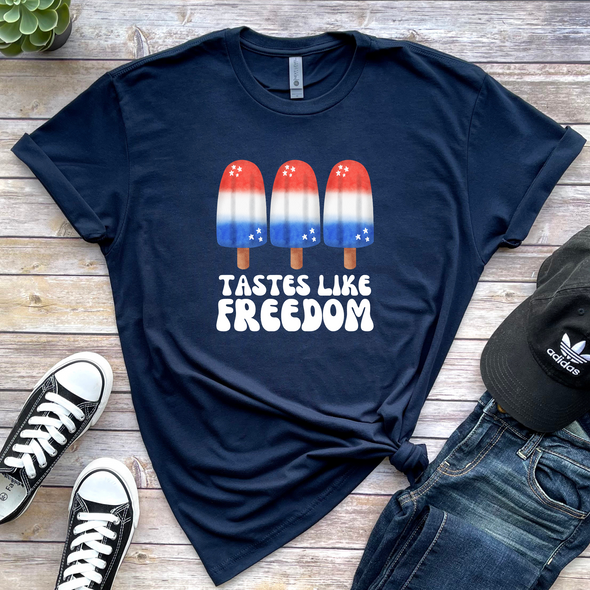 Popsicles Tastes Like Freedom Graphic Tee