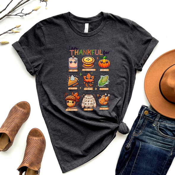 Fall I Am Thankful For Graphic Tee or Sweatshirt