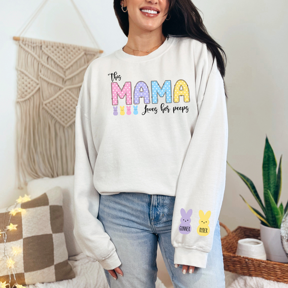 Custom Loves Her Peeps Sweatshirt