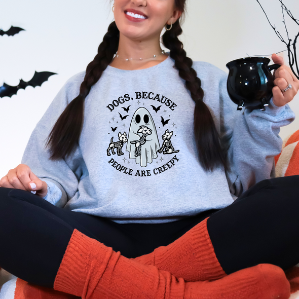 Dogs People Are Creepy Graphic Tee and Sweatshirt