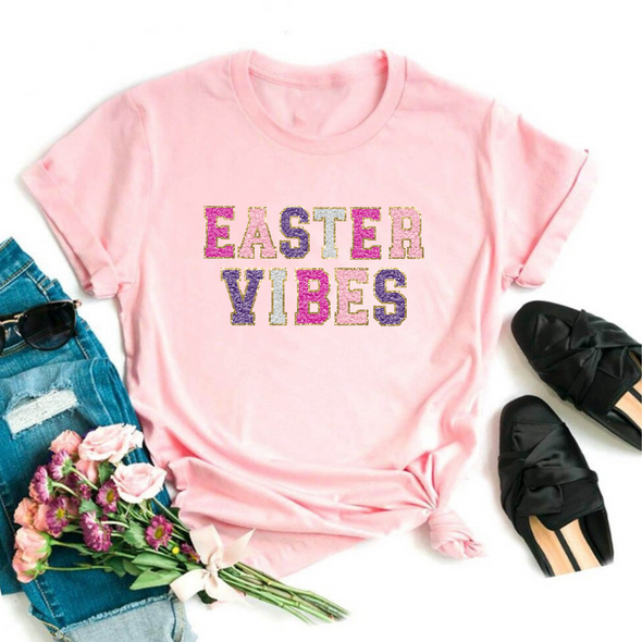 Easter Vibes Graphic Tee and Sweatshirt