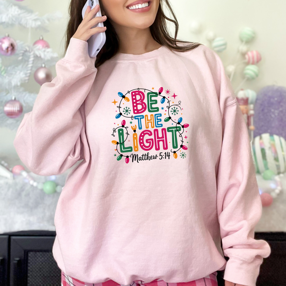 Be The Light Christmas Sweatshirt