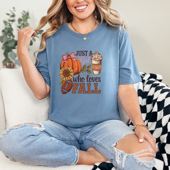 Just A Girl Fall Graphic Tee