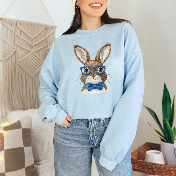 Retro Bunny Graphic Tee and Sweatshirt
