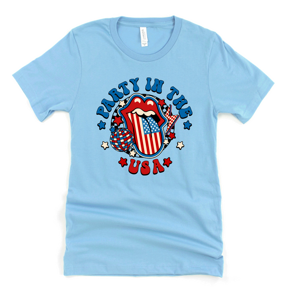 Retro USA Party Graphic Tee