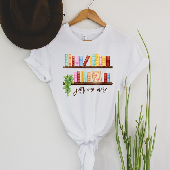 Books Just One More Graphic Tee