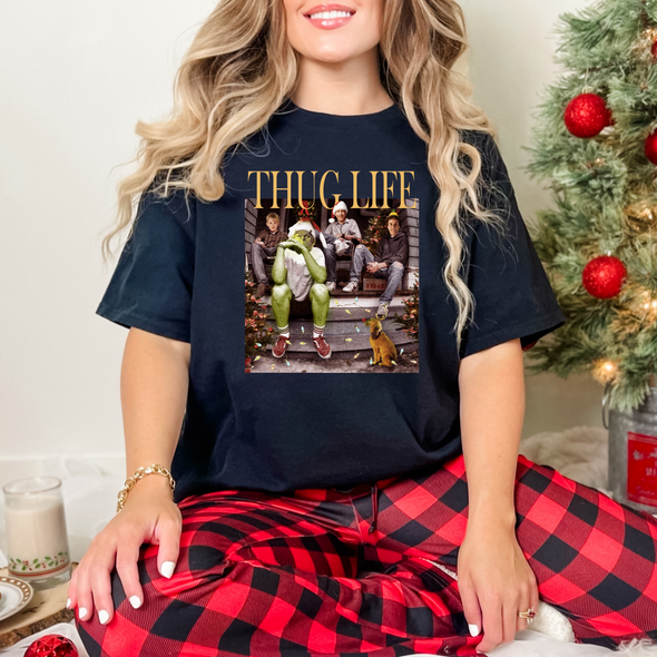 Christmas Thug Life Graphic Tee and Sweatshirt