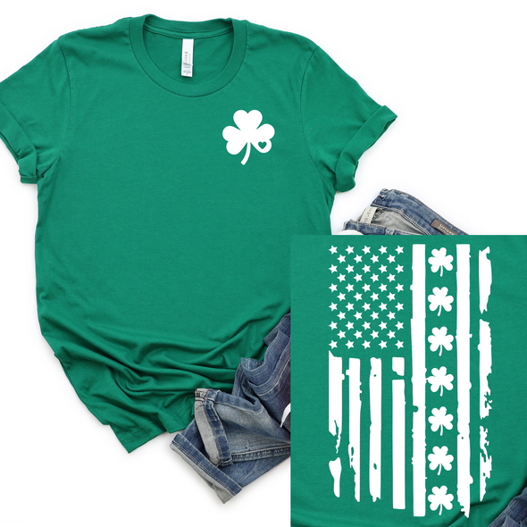 Clover Flag Graphic Tee and Sweatshirt