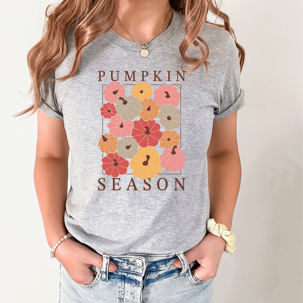Colorful Pumpkin Season Graphic Tee