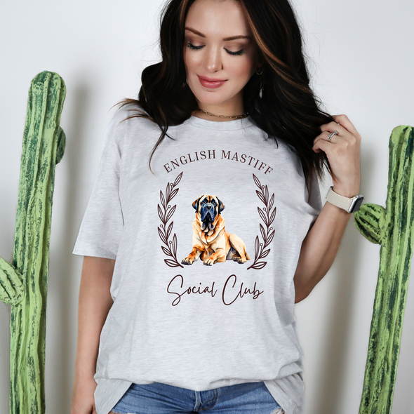 English Mastiff Social Club Graphic Tee