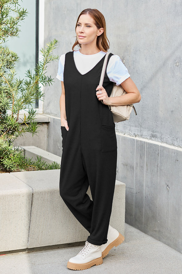 Double Take Sleeveless Straight Jumpsuit