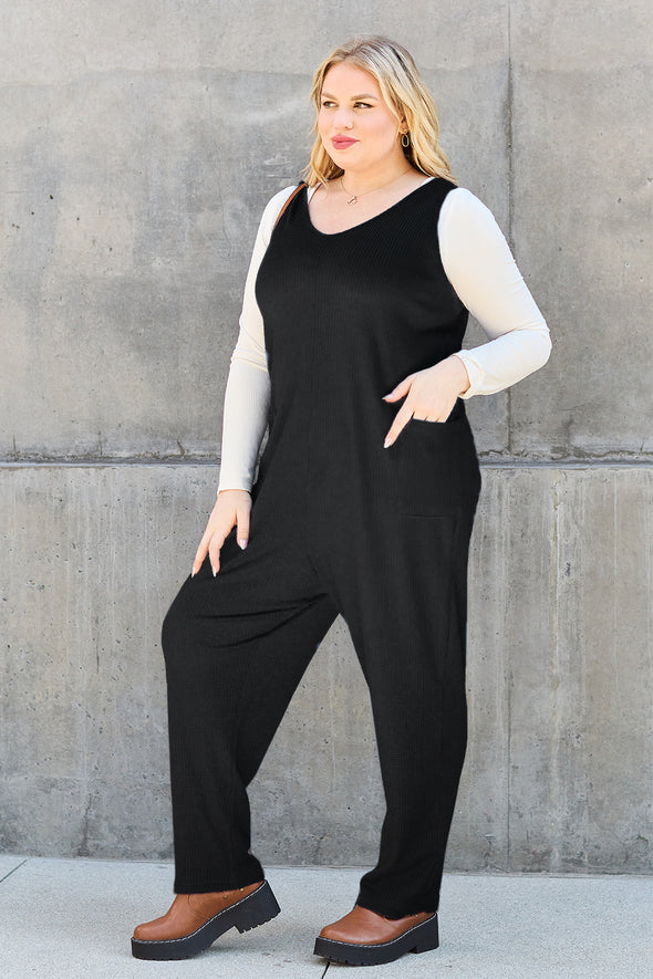 Double Take Sleeveless Straight Jumpsuit