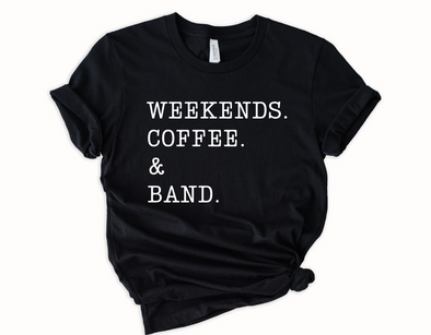 Coffee & Band Graphic Tee and Sweatshirt