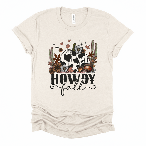 Howdy Fall Graphic Tee and Sweatshirt