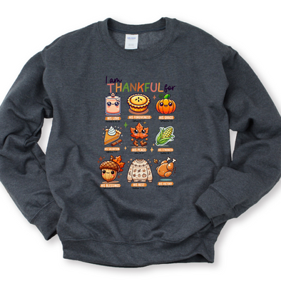 Fall I Am Thankful For Graphic Tee or Sweatshirt