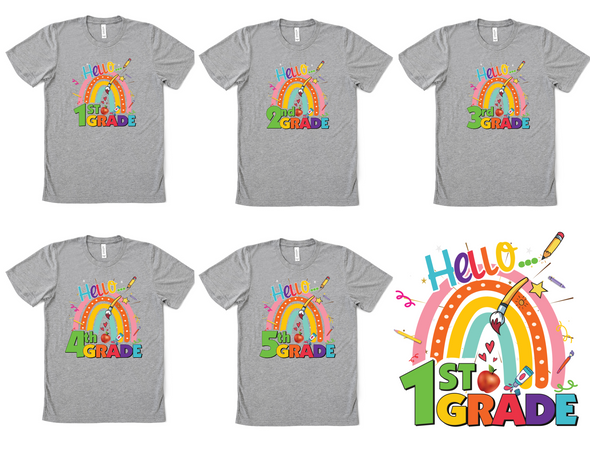 Rainbow Grades Graphic Tee