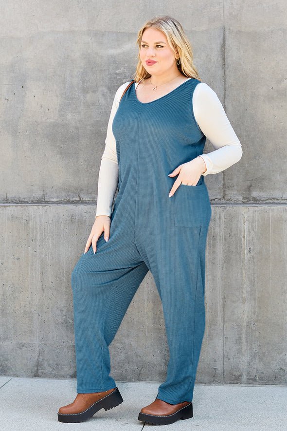 Double Take Sleeveless Straight Jumpsuit