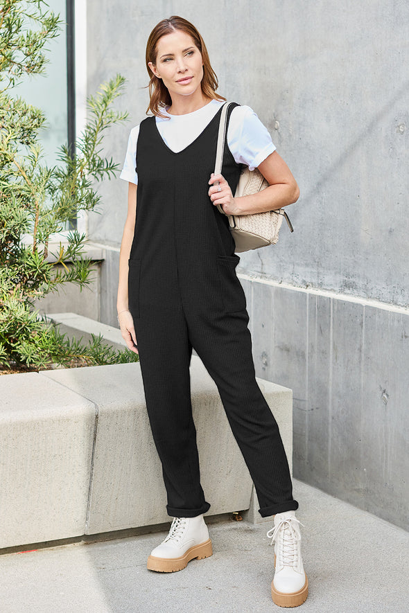 Double Take Sleeveless Straight Jumpsuit