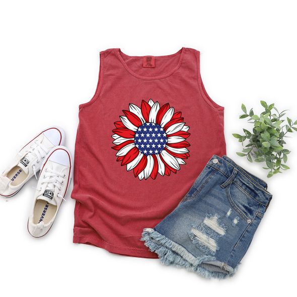 USA Sunflowers Graphic Tee