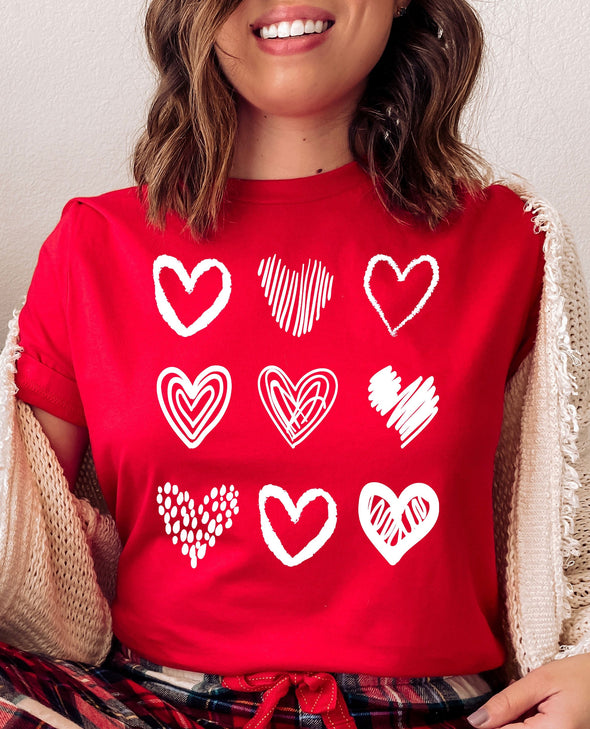 9 Hearts Graphic Tee