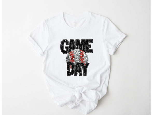 Baseball Bling Graphic Tee and Sweatshirt