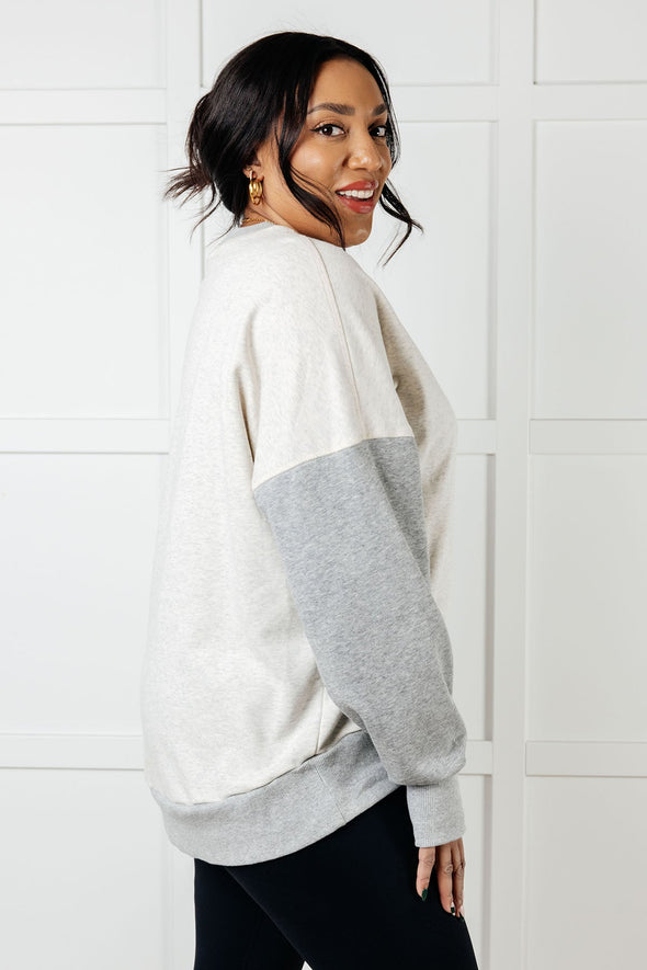 Bring It Together Color Block Pullover