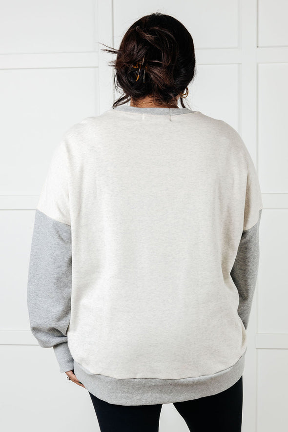 Bring It Together Color Block Pullover