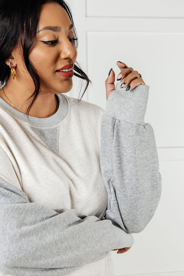 Bring It Together Color Block Pullover