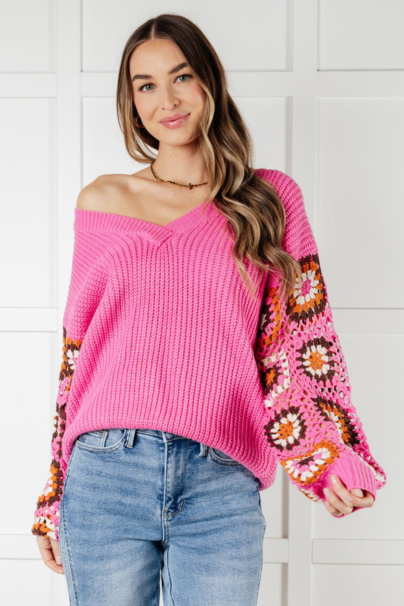 Can't Stop This Feeling V-Neck Knit Sweater