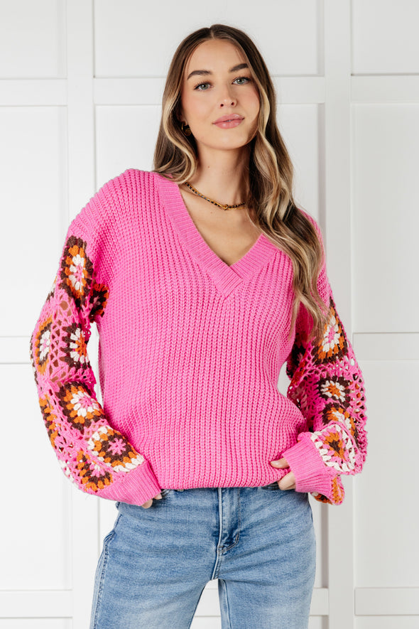 Can't Stop This Feeling V-Neck Knit Sweater