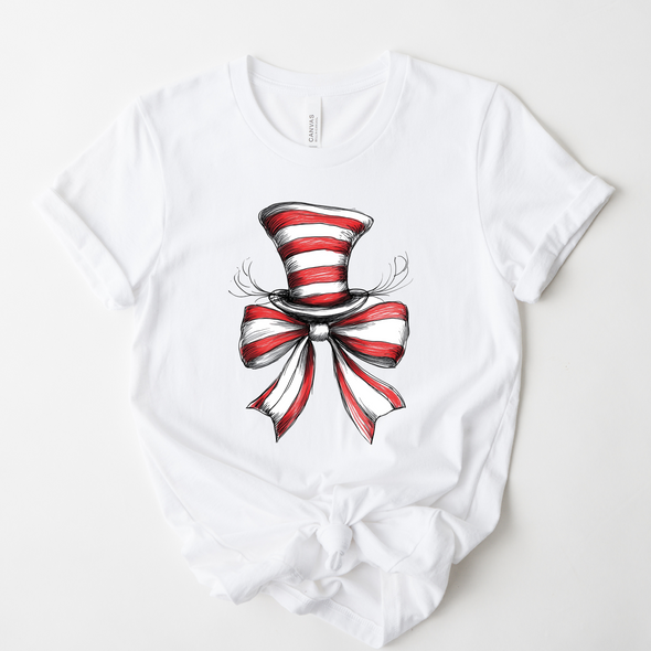 Cat In The Hat Coquette Graphic Tee