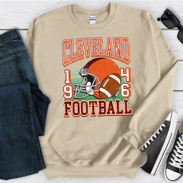 Cleveland Retro Football Sweatshirt