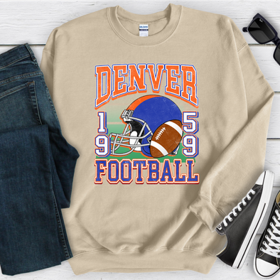 Denver Retro Football Sweatshirt