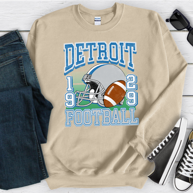 Detroit Retro Football Sweatshirt