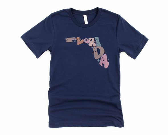 Pastel Florida Graphic Tee and Sweatshirt