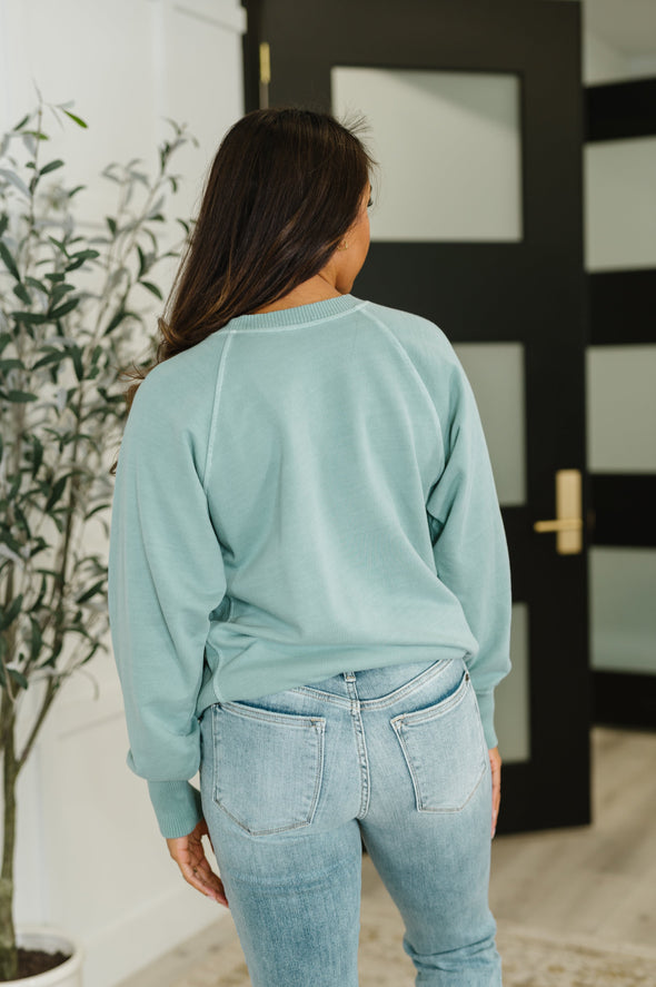 For The Experience Relaxed Pullover in Ash Blue