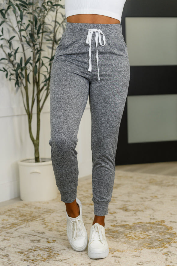 Giving The Run Around Joggers in Gray